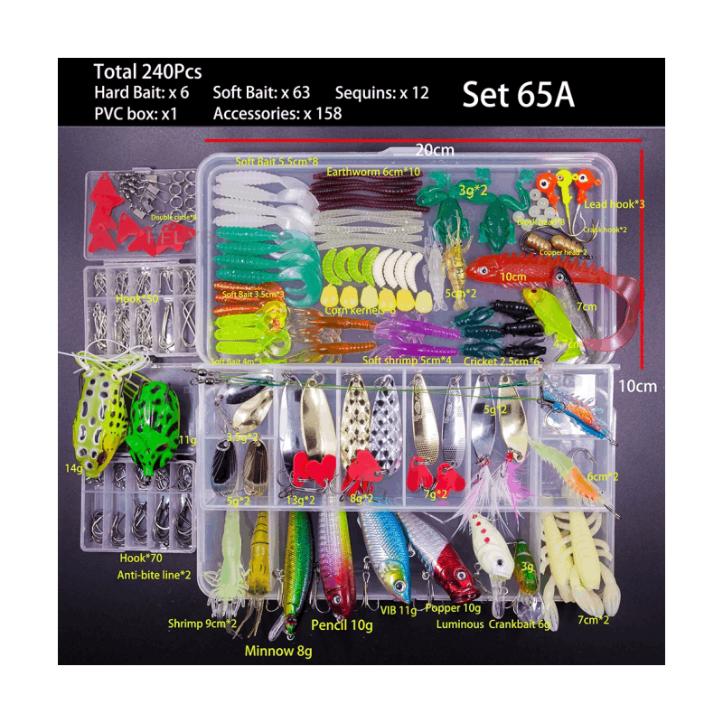 Mixed Lure Set with Tackle Box - Image 5